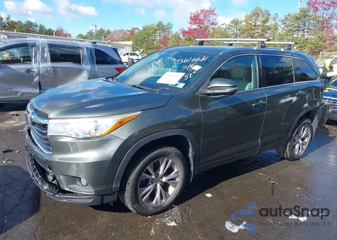 2015 Toyota Highlander Xle V6 from USA, damaged, VIN 5TDJKRFH7FS176758